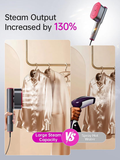 2 in 1 Handheld Garment Steamer and Iron for Clothes Travel Size